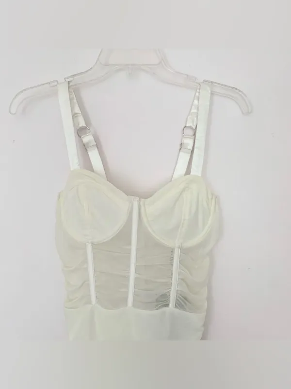 Leau Miami Mesh Corset Mini Dress - Image 2