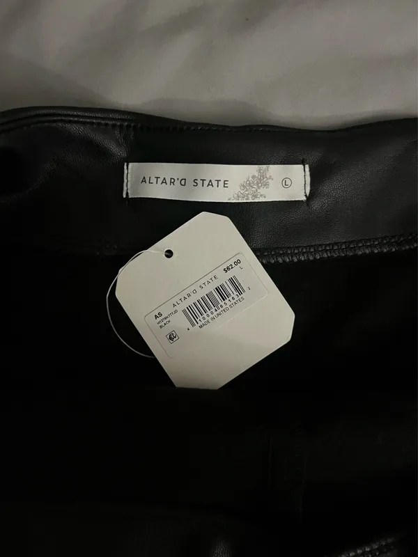 Altar'd State Vegan Leather Skort - Image 6