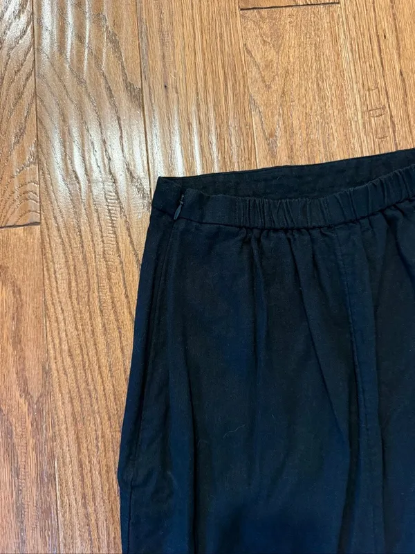 Old navy black linen midi skirt size xs - Image 6