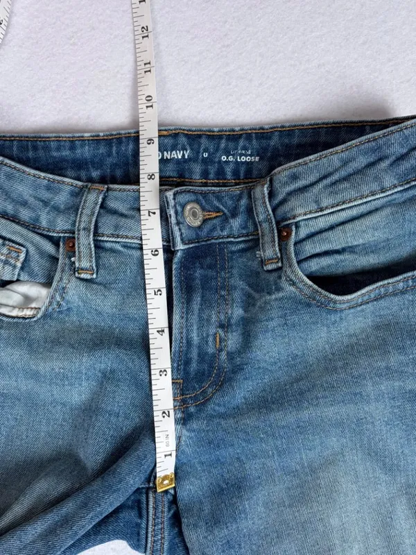 Old Navy Courtney O.G. Loose Jeans Women’s 0 Medium Wash Baggy Skater Y2K Denim - Image 7