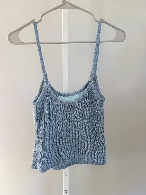 Edikted Knit Cami Blue Size XS - Image 2