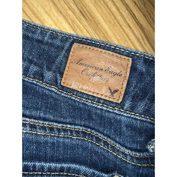 American Eagle Y2K‎ Women's Sz 6 Straight Leg Stretch Jeans 10/2012 - Image 6