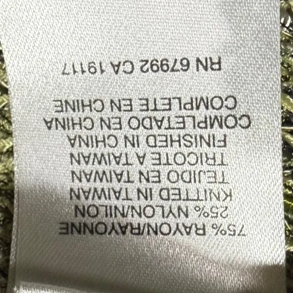 Sigrid Olsen M Knit Tank Top Green Grunge Indie Artsy Boho Alt Minimalist‎ Y2K - Image 5