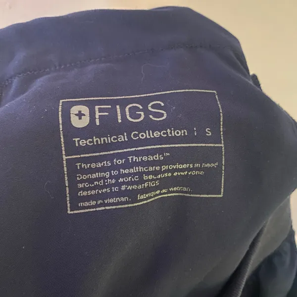 FIGS Navy Blue Zamora Jogger Scrub Pants Uniform Nurse Doctor Women's size Small - Image 2