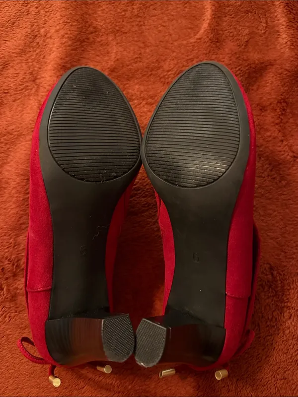 Coach Red Suede Ankle Booties - Image 4