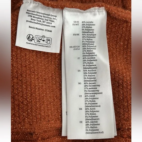 Taylor Swift The Life Of A Showgirl Cardigan Size: XL/2X New XL 2XL Orange - Image 5