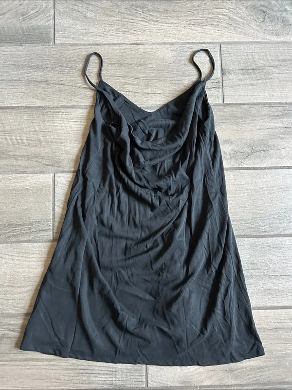 Lulu's Black Spaghetti-Strap Slip Mini Dress - Image 3