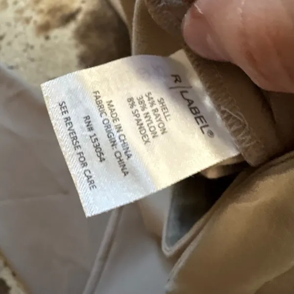 R‎ LABEL The Skinny Stretch Pants In Tan Size Small - Image 3