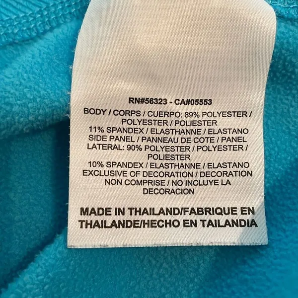 Nike Women's Dri-FIT 1/4 Zip Hooded Jacket Blue Medium Athletic TopNike Dri-FIT - Image 9