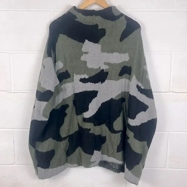 Anthropologie Moth Henrietta camo poncho - Image 6