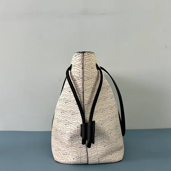 Foley + Corinna Signature Logo White Tote Purse & Leashed Wallet Pouch - Image 5