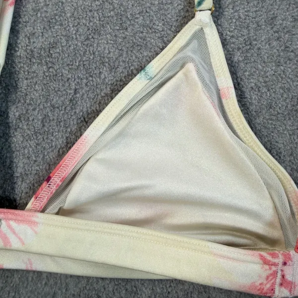 PINK Victoria's Secret Women's Small Floral Racerback Bralette Bra Unlined - Image 9