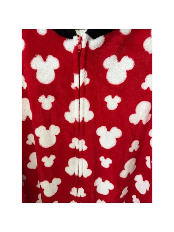 Disney Minnie Mouse Pajama Onesie L Red Black - Image 4
