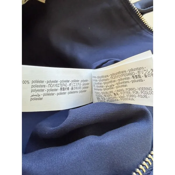 Zara Blue Nylon Tote Bag Purse‎ Capsule Bonjour Le Monde French Resort - Image 4