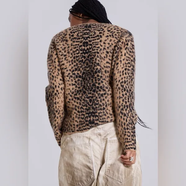 Jaded London Leopard Chuck Cardigan size Xs - Image 3