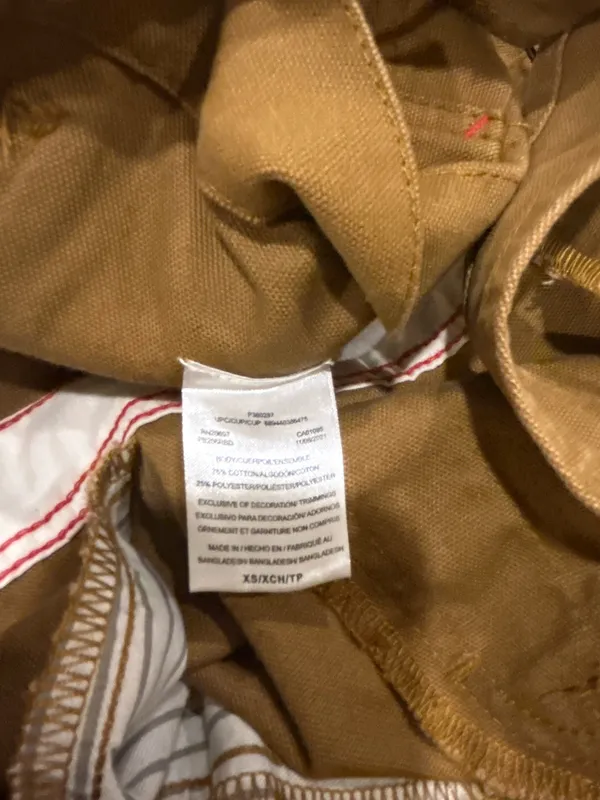 Dickies NWT Relaxed Fit Bib heritage Overalls - Rinsed Brown Duck size XS - Image 11