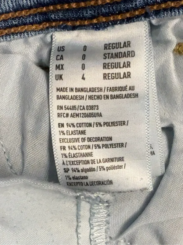 American Eagle Kick Boot Stretch X Jeans Women’s 0 Regular Light Wash - Image 9