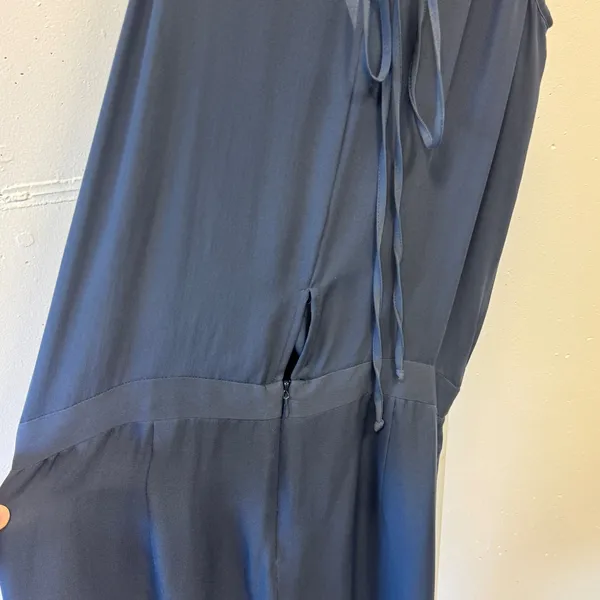 Mason by Barneys New York Navy 100% Silk Wrap Mini Dress Size 0 Party Cocktail - Image 6