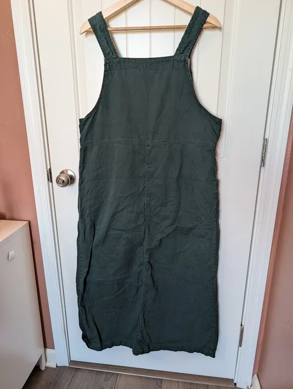 Vintage Eric Charles Overall Dress XLarge Green - Image 2