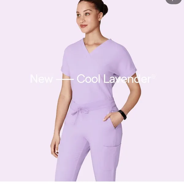 Mandala Scrubs Lavender Purple - Image 3