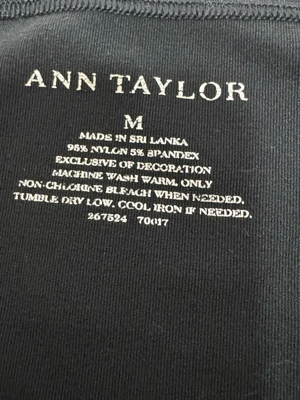Ann Taylor Black Women's basic cami top  medium - Image 4