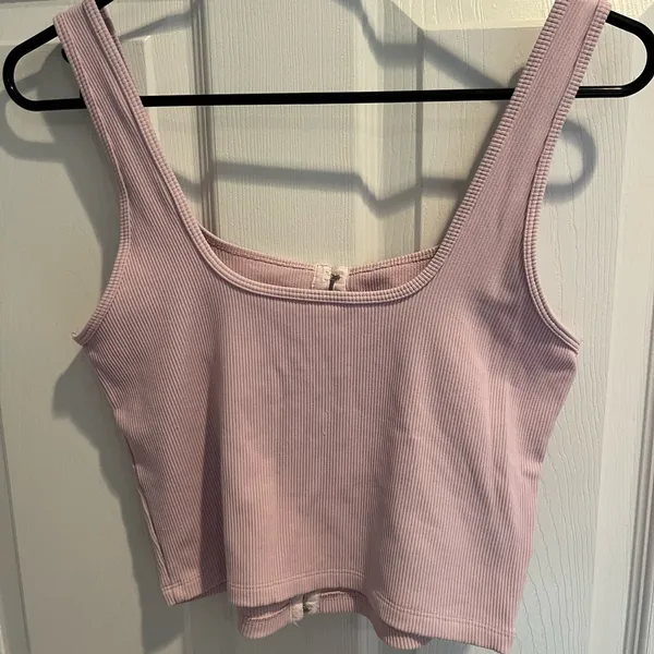 Abercrombie & Fitch Pink Ribbed Top - Image 3