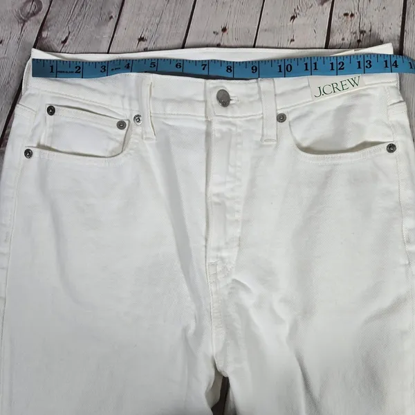 J. Crew Classic straight jean in‎ white 27 NWT - Image 10