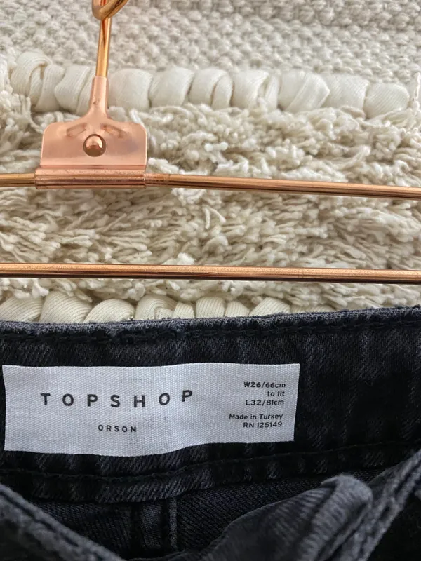 Topshop Washed Black Orson Pants - Image 6