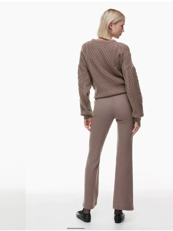 Aritzia Sunday Best Waffle Knit Kick Flare Pants - Image 4