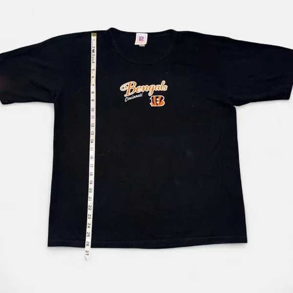 NFL Women’s Cincinnati Bengals black cotton t-shirt with Bengals logo, size XL - Image 5