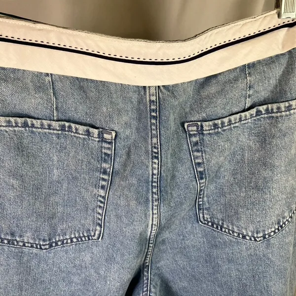 Aeropostale Womens 14R‎ Trouser Jeans White Waistband Light Wash Denim New - Image 11