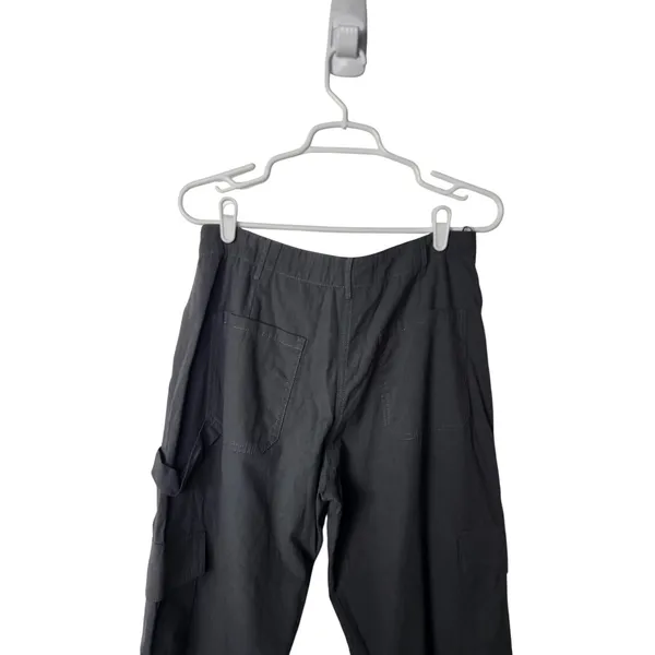 White Fox Gray Relaxed Straight Leg Relaxed Cargo Trouser Pants Size Medium - Image 6