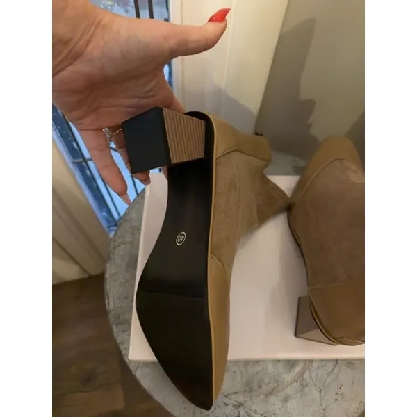 Boots, User: martinezstacy71@gmail.com Booties in Tan Size 9 - Image 3