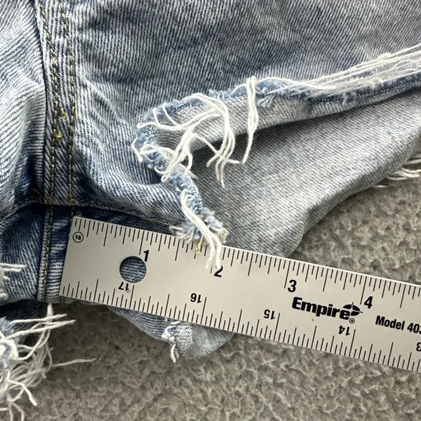 Levi's‎ 501 Original Fit High Rise Shorts Denim Jean Cut Off Festival Women's 32 - Image 9