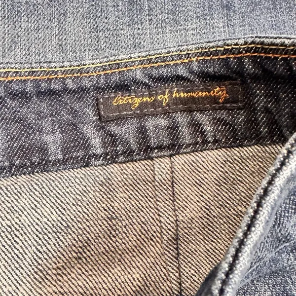 Citizens of Humanity Sophia Size 29 300 Stretch Knee‎ Length Denim Pencil Skirt - Image 5