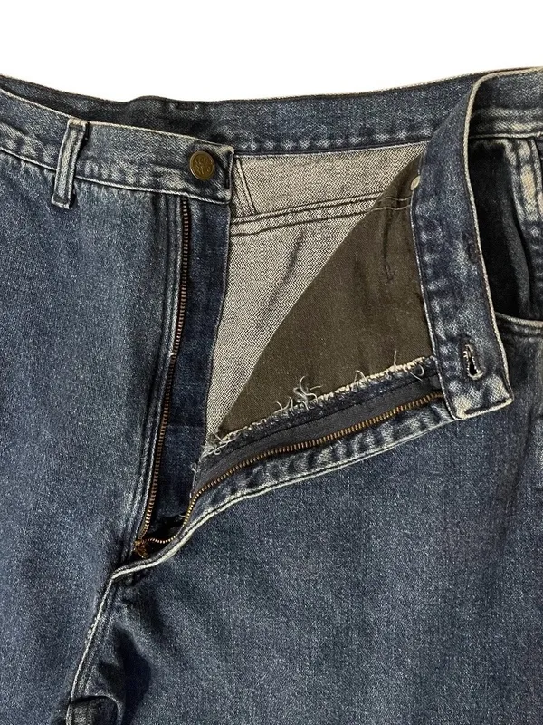 WRANGLER Silverlake Jeans Barebottom Blue Denim Dark Wash Size 19/20 VINTAGE - Image 7