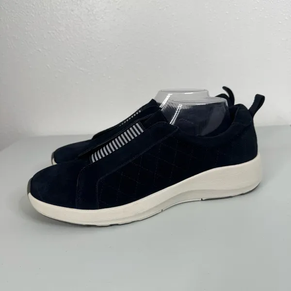 Lands’ End Blue Suede‎ Slip On Shoes Size 10 - Image 3