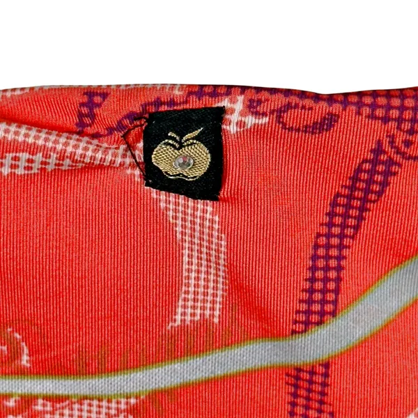 Apple Bottoms Orange Ruched Form Fitting Body Con Mini Dress Y2K Colorful Club - Image 6