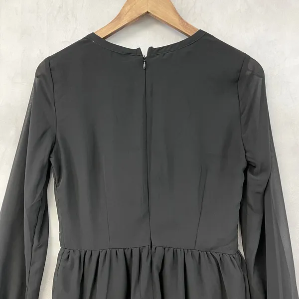 Abercrombie Fitch Romper Womens 0‎ Sheer Sleeve Whimsigoth Dressy Fairy Grunge - Image 4