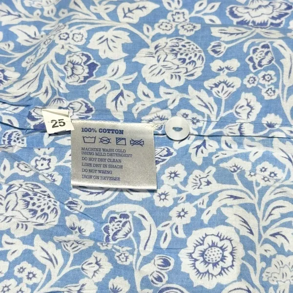 NWT Pink City Prints Isabel Dress XS Ornate Sky Blue Cotton Smocked Midi - Image 10