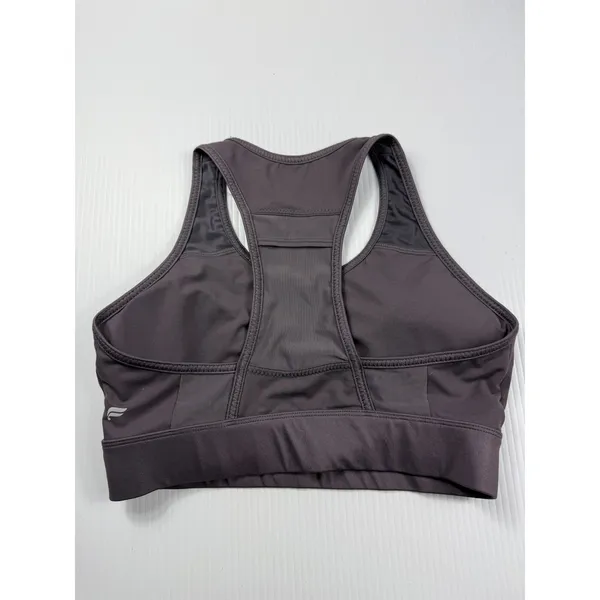 Fabletics Sports Bra Medium Support Racerback Workout‎ Fitness Gray S - Image 3