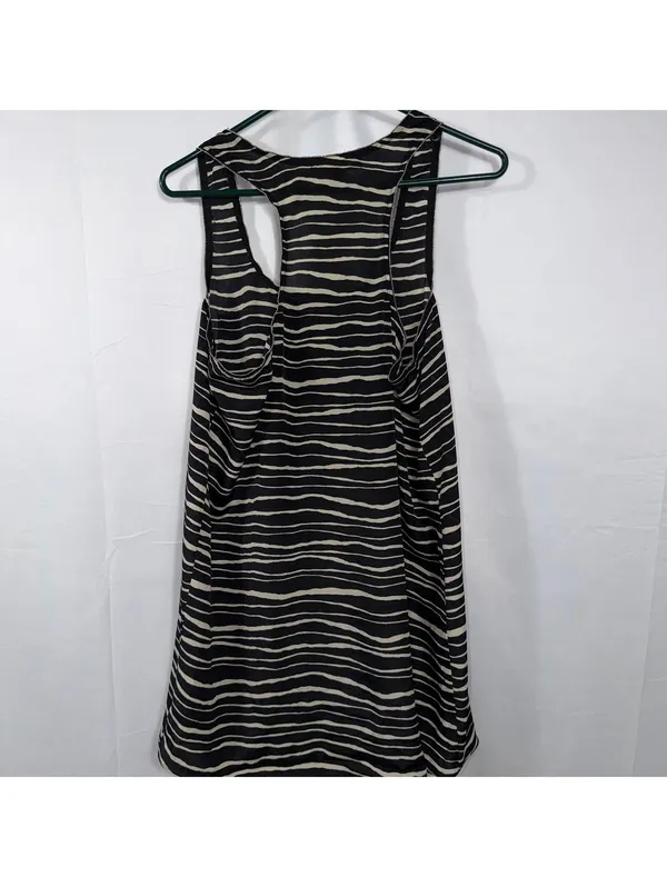 Imaginary Voyage Zebra Stripe Racerback Tank Top Size Large - Image 7