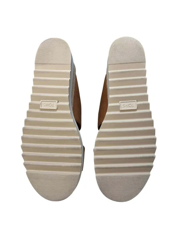 TOMS Diana Mule Buckle Platform Sandals Brown Sugar - Size 8.5 with Box - Image 6