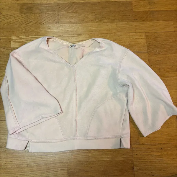 Intimately Free People Day Off Boho Pockets Preppy Slouchy Fleece Pullover S - Image 4