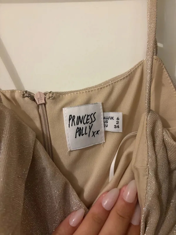Princess Polly Dress Gold Mini - Image 3
