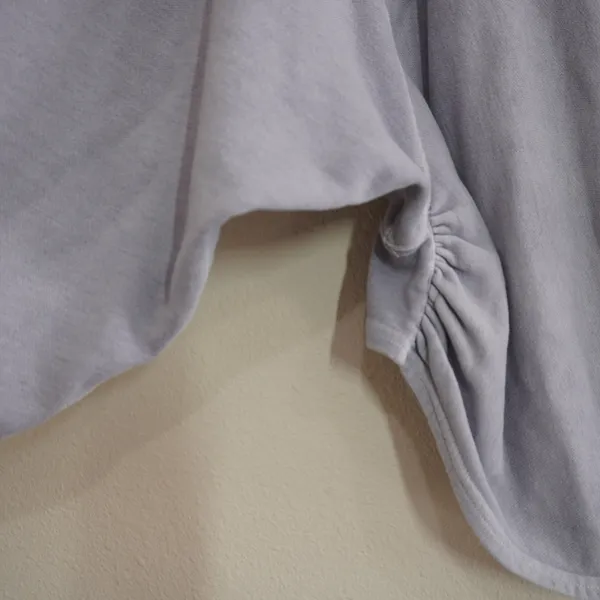 FP Movement Size Small‎ Purple Grey Sweatshirt Ruched Side Cropped Oversized - Image 3