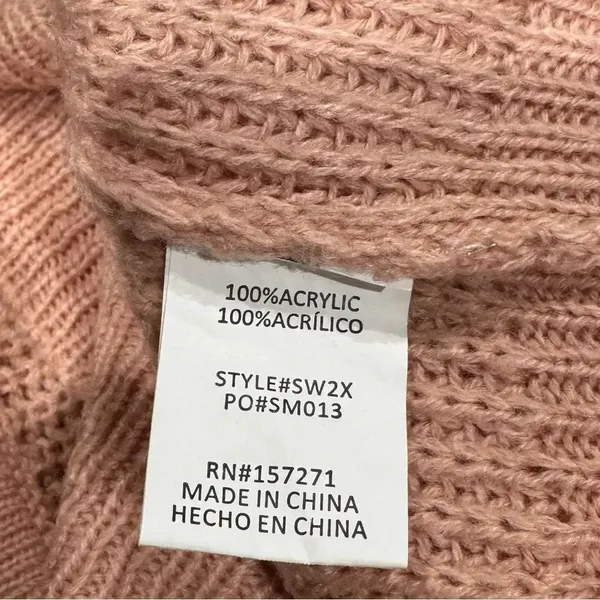 Miroh Pink Knit Pullover Sweater Women’s 1XL XL - Image 2