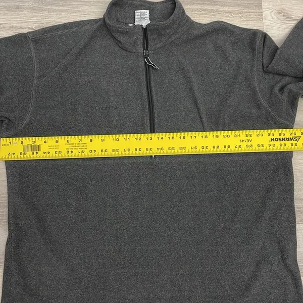 Gray 1/2 Zip Pullover Long Sleeve Lightweight Unisex Sweatshirt Size XL - Image 10