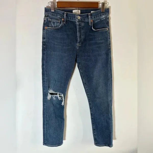 CITIZENS OF HUMANITY emerson slim fit boyfriend jean in‎ distressed tempo 0234 - Image 4