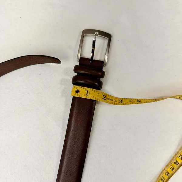 Leather Belt Men's Size 36 Brown Classic Handmade Heavy Duty Dress - Image 6